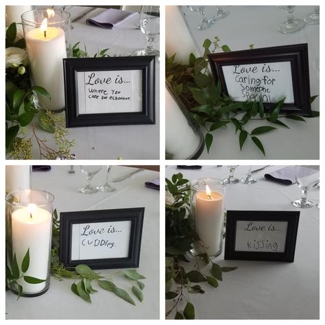 Bridal Shower From Students, Love Is Student Wedding, Teacher Bride Ideas, Student Made Wedding Centerpieces, Love Is From Students Wedding, Teachers Wedding Ideas, Including Students In Wedding, Teacher Wedding Centerpieces, Student Wedding Centerpieces