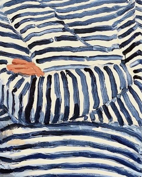 Breton, nautical or pinstripe, we cannot get enough of the stripe, especially on national stars and stripes day. David Hockney, Stripes Picasso in 1952 with “hands of Nice” bread Kurt Cobain #stripes #striped Stripes In Nature, Stripe Aesthetic, Stripes Aesthetic, Stripes Painting, Nautical Photography, Stripe Art, Horizontal Art, Nautical Colors, Breton Stripes