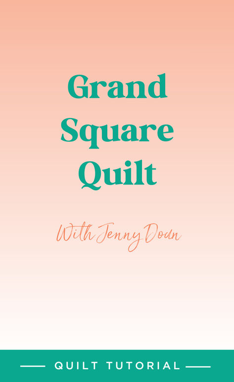 Save this Easy Simple 5" Grand Square Quilt Tutorial! Jenny demonstrates how to make the quick and easy Grand Square block using 5 inch squares of precut fabric (charm packs). Four Square Quilt, Jenny Doan Tutorials, Machine Binding A Quilt, Missouri Star Quilt Company Tutorials, Missouri Star Quilt Tutorials, Modern Quilting Designs, Missouri Star Quilt Company, Charm Packs, Quilt Tutorial