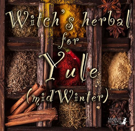 Witch Herbal for Yule, the Winter Solstice Yule Herbs, Yule Recipes, Yuletide Blessings, Yule Ideas, Herb Magic, Kitchen Witchcraft, Yule Traditions, Witch's Kitchen, Yule Crafts