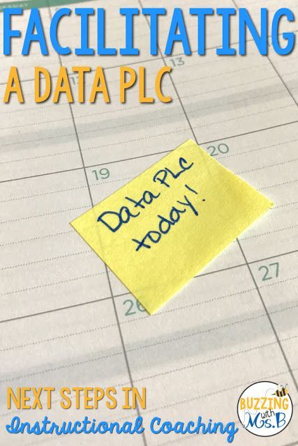 Buzzing with Ms. B: Facilitating a Data PLC: Part Two of the "Next Steps in Instructional Coaching" series - A Data PLC happens when you have some data and you need to look at it as a group and make some observations and decisions about it! In order Plc Professional Learning Communities, Instructional Rounds, Math Instructional Coach, Instructional Coaching Tools, Academic Coaching, Data Driven Instruction, Professional Learning Communities, Leadership Development Program, Teacher Leader