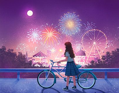 Thadingyut Festival Design, Firework Illustration, Painting Procreate, Fireworks Art, Old Paper Background, New Year Illustration, Closet Design Layout, New Year Gif, Baby Shower Invitation Cards