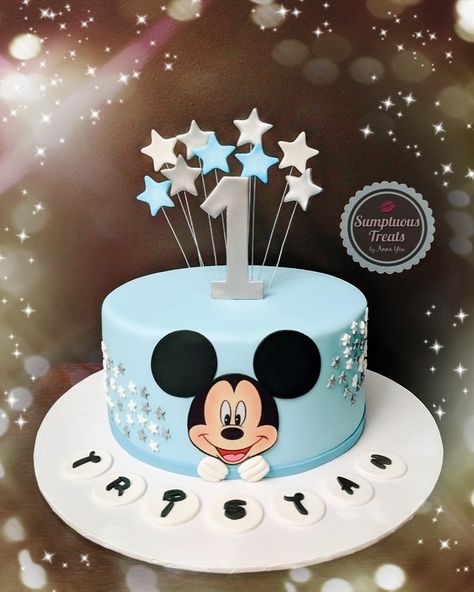 1st Birthday Cake Mickey Mouse, 1 Year Birthday Cake Design, 1 Year Birthday Cakes, Cake Designs Boys Kids, Cakes For 1st Birthday Boy, 2 Year Boy Birthday Cake, 1 Kg Cake Designs For Birthday, Baby Birthday Cake Design, Birthday Cakes 1 Year