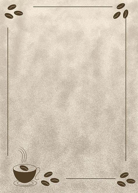 Border Coffee Design, Food And Beverage Background, Coffee Paper Background, Coffee Ideas Design, Coffee Background Wallpapers, Coffee Background Design, Coffee Poster Design Ideas, Coffee Background Aesthetic, Restaurant Card Design