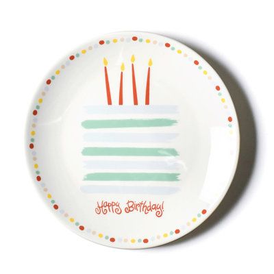 Birthday Plates Diy, Birthday Cake 8, Celebration Plate, Happy Birthday Blue, Painting Birthday, Appetizer Plates Set, Appetizer Plate, Birthday Plate, Melamine Dinner Plates