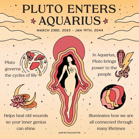 Planetary Magick, Aquarius Moon Sign, Spirit Daughter, Pluto Retrograde, Cycles Of Life, Aries Season, Zodiac Aquarius, Aquarius Season, Water Carrier