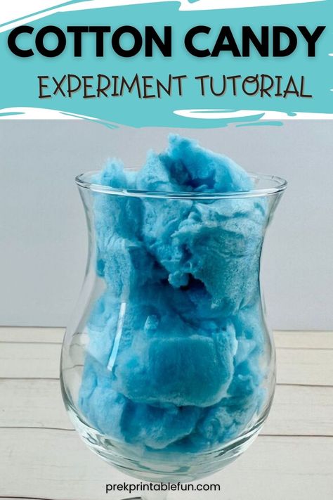 Your students will love this simple cotton candy experiment. Science Experiments With Candy, Candy Science Fair Projects, Cotton Candy Science Experiment, Cotton Candy Crafts For Kids, Cotton Candy Crafts, Ocean Animals Preschool, Candy Science Experiments, Candy Experiments, Learning Centers Preschool