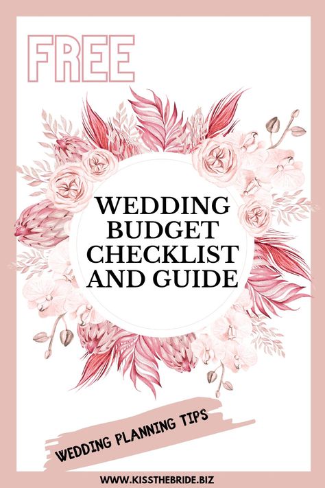 Manage all of your wedding finances carefully with this brilliant wedding budget checklist and guide. Ensure you keep your wedding budget on track and don't overspend. Wedding Budget Planner Printable Free, Free Wedding Budget Spreadsheet, Wedding Cost Checklist, Wedding Budget Checklist, Wedding Budget Worksheet, Wedding Budgets, Wedding Budget List, Budget Checklist, Wedding Budget Spreadsheet