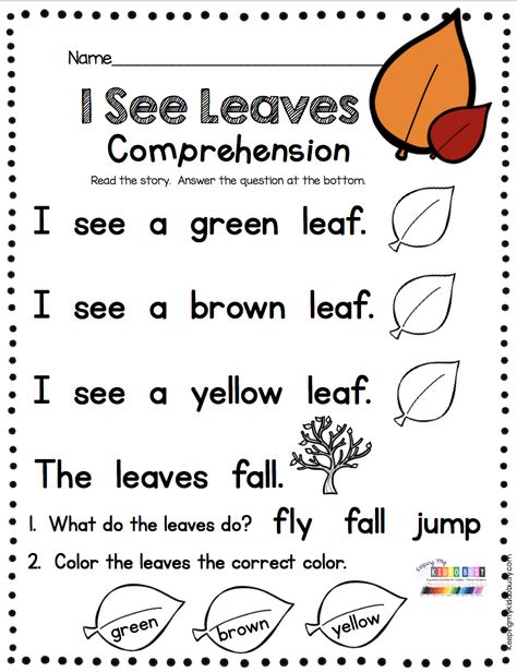 Reading passage with comprehension questions - Thanksgiving and November themed reading and writing resources - free worksheets and printable activities for whole group - small group - reading intervention and literacy centers - pre-k - preschool - kindergarten and first grade #kindergartenreading #firstgradereading #earlychildhood #kindergarten Guided Reading Kindergarten, Reading Comprehension Kindergarten, Kindergarten Reading Worksheets, Preschool Reading, Small Group Reading, Sight Word Reading, Fall Kindergarten, First Grade Reading, Read And Write