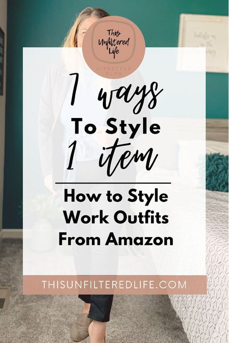 7 ways to style 1 item: How to Style Work Clothes from Amazon Less is more in all aspects of life. I love a piece that is versatile that I can fall in love with and wear often but that isn’t super noticeable that I’m wearing it over and over.I made it my mission to find one piece that I could style multiple different ways. I decided to style this piece for a business casual style because that’s the outfits I wear a majority of the time- five days a week!I’ve had my eye on this wrap a… Curvy Business Casual Outfits, Curvy Business Casual, Teacher Work Outfit, Curvy Work Outfit, Clothes From Amazon, Long Midi Skirt, Midsize Fashion, Midsize Style, Long Midi