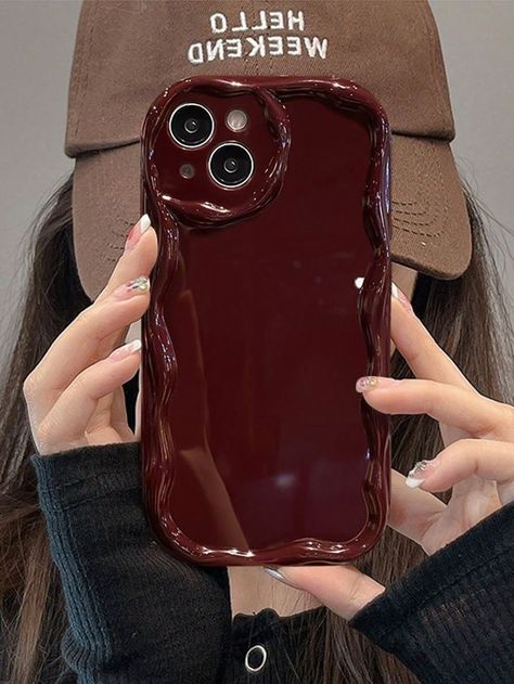 One Electroplated TPU Phone Case Compatible With IPhone 11 12 13 14 15 Pro Max,  FeelI discovered amazing products on SHEIN.com, come check them out! Iphone 15 Pro Max Phone Case, Cases Iphone, Red Aesthetic, Iphone 13 Pro, Amazing Products, Iphone 11, Phone Case, Iphone Cases, Collage