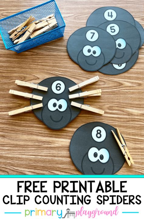 Prek Manipulative Ideas, Spider Name Craft, Halloween Pre K Activities, Pre K Halloween Activities, October Themes For Preschool, Preschool Spiders, Spiders Preschool, Homemade Games, Primary Playground