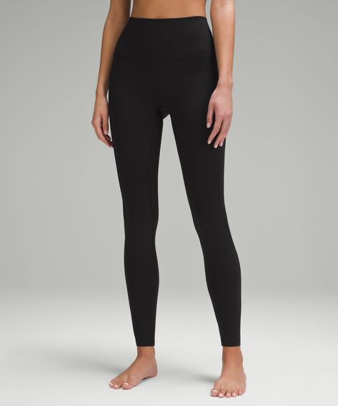 lululemon Align™ High-Rise Pant with Pockets 28" | Women's Leggings/Tights | lululemon Lu Lu Leggings, Lulu Lemon Leggings Black, Womens Black Leggings, Lulu Black Leggings, Lululemon Leggings Outfit, Lulu Align Leggings, Cute Legging Outfits, Black Lulu Leggings, Lulu Lemon Leggings