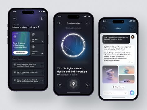Chatbot Ui Design, Fintech Mobile App, Chatbot App, Chatbot Design, Latest Graphic Design Trends, App Home Screen, Interactive Web Design, Journal App, Web Design Examples
