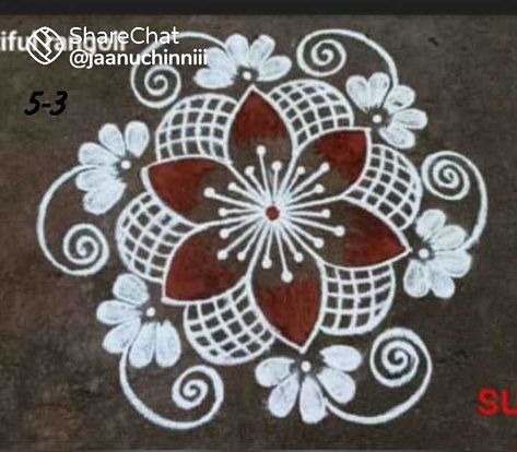 Mughullu Design, Pattern Design Drawing, Easy Rangoli Designs Videos, Very Easy Rangoli Designs, Rangoli Designs Photos, Rangoli Designs Simple Diwali, Rangoli Simple, Simple Kolam, Rangoli Side Designs