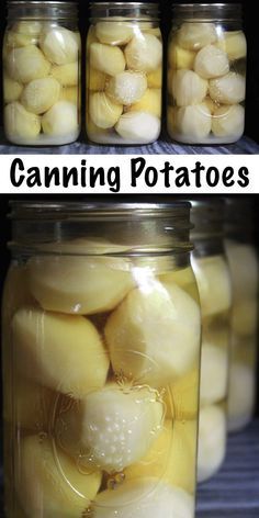 Canning Potatoes ~ How to Can Potatoes ~ Potatoes are a great candidate for home canning, and a jar of home canned potatoes makes for a quick and easy meal. Learn how to pressure can potatoes for long term storage, plus a few reasons why canning potatoes is an efficient way to store potatoes. #canning #selfreliance #homesteading #foodpreservation #traditionalskills Can Potatoes, Canning Potatoes, Pressure Canning Recipes, Canned Potatoes, Canning 101, Home Canning Recipes, Canning Vegetables, How To Store Potatoes, Canning Food Preservation