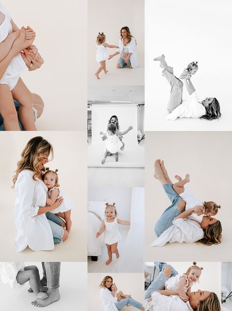 after a year of praying and planning, then finally doing the damn thing.. I am so excited to host motherhood mini sessions! whether you're waiting on your little one or chasing them around - I am here to celebrate you and your motherhood. these sweet, simple sessions allow you a moment to capture your bump or maybe the magic of feeding, play silly games, dance, just be with your babies. take a peek into haylie's motherhood session by clicking the link and you'll see what I'm talking about! Photoshoot With Mom And Daughter, Mommy And Me Portraits Studio, Family Mini Photo Session, Studio Mommy And Me Photo Shoot, Mommy And Me Jeans Photo Shoot, Mother’s Day Minis Studio, Mom And Me Indoor Photoshoot, Mommy And Me Photo Shoot White Background, Mommy And Me In Home Photo Shoot