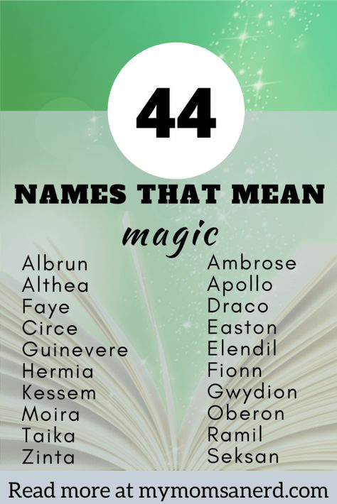 Fantasy World Names With Meaning, Names That Mean Magic, Unique Names For Girls, Interesting Names, Magician Names, Plot Ideas, Welsh Names, Uncommon Baby Names, Nerdy Baby