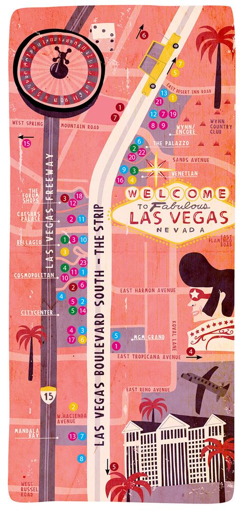 Welcome to Las Vegas Map -- FEV.2011  Priscila Boffo, Mauricio Pierro, Simone Saggioro Las Vegas Map, Vegas Vacation, Vegas Trip, Las Vegas Trip, Vegas Baby, Illustrated Map, Vegas Wedding, Travel Maps, Las Vegas Nevada