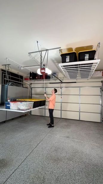 Ceiling Storage and More on Instagram: "Gift idea? 🎁" Storage Ceiling, Garage Ceiling Storage, Garage Ceiling, Ceiling Storage, Garage Storage Organization, Instagram Gift, December 17, Organizing Ideas, Garage Organization