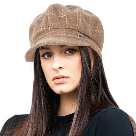 PRICES MAY VARY. Wool Blend 进口 Drawstring closure Hand Wash Only 【Soft Material】 The newsboy hat is made of wool & polyester, a breathable and soft fabric, is comfortable to wear on. 【Cap Circumference】 One Size fits most women/girls, 22"-22.8"(56-58cm ), there's a drawstring on the interior to adjust the fit to your head size. 【Stylish Design】 Our stylish newsboy caps come with a soft circumference, is comfortable even if wear for a long time. The irregular lattice and golden thread embellishme Skater Beanie, Paperboy Cap, Fiddler Hat, Pink Baseball Hat, Womens Beach Hat, Cabbie Hat, Baker Boy Cap, Beige Hat, Black Fedora