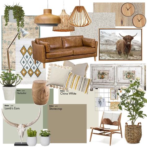 Modern Rustic Boho Living Room Modern Rustic Room Ideas, Modern Rustic Mood Board, Rustic Lounge Room, Rustic Interior Design Living Room, Rustic Style Interior Design, Style Sourcebook, Rustic Chic Living Room, Rustic Style Furniture, Rustic Design Style