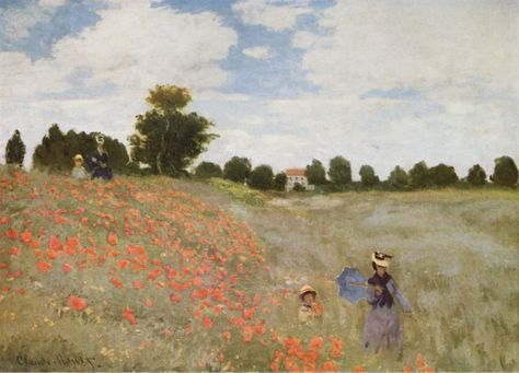 The Seven Most Calming Works of Art in the World -The School of Life Articles | Formally The Book of Life Monet Exhibition, John Bauer, Monet Poster, Claude Monet Art, Most Famous Paintings, Wild Poppies, Monet Art, Edouard Manet, Monet Paintings