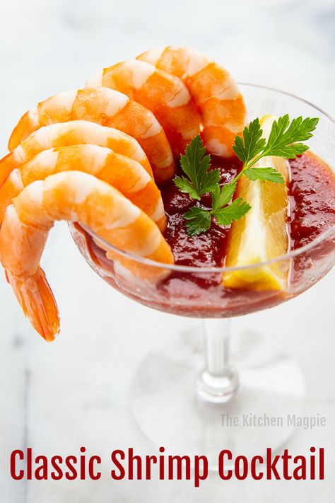 Cold Shrimp, Shrimp Cocktail Recipe, Thanksgiving Dinner For Two, Homemade Cocktail Sauce, Cocktail Shrimp Recipes, Sauce Cocktail, Shrimp Appetizers, Appetizers For A Crowd, Crowd Pleasing Recipes