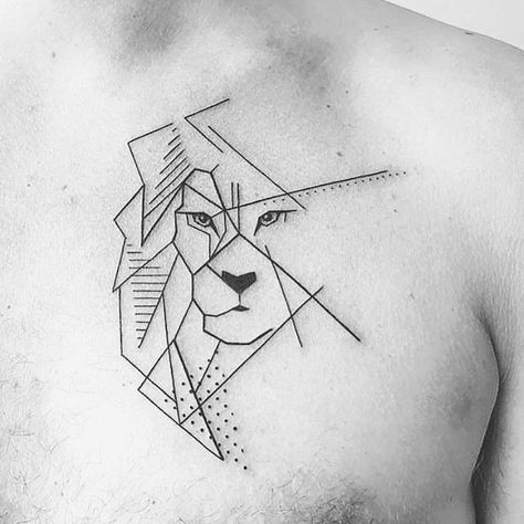 Simple Lion Tattoo, Tattoo Artist Quotes, Tattoo Artist Business Cards, Lion Head Tattoos, Dibujos Tattoo, Geometric Tattoo Design, Geometric Tattoos, Old Tattoos, Line Art Tattoos