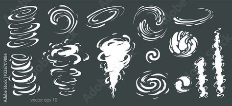 Typhoon Illustration, Wind Swirls, Wind Effect, Cone Illustration, Wind Drawing, Wind Art, Magic Art, Cool Backgrounds, Abstract Lines