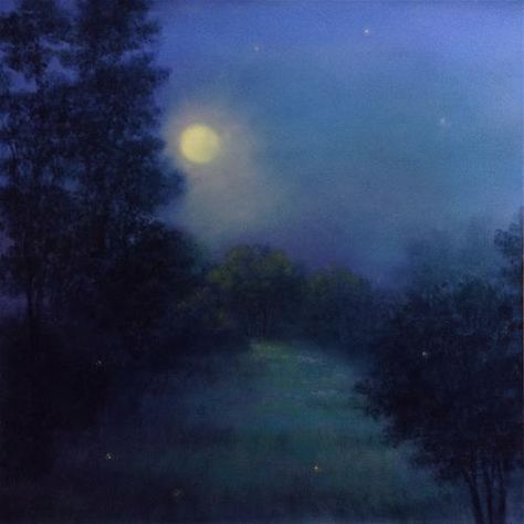 Night Sky Painting, Moonlight Painting, Landscape Tattoo, Pastel Landscape, Canvas Painting Designs, Night Landscape, Sky Painting, Night Painting, Historical Art