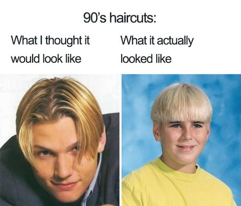 Hairdresser Humor, 90s Memes, 90s Haircuts, 1990s Nostalgia, Old Memes, Slang Words, Fresh Memes, 90s Nostalgia, Top Funny