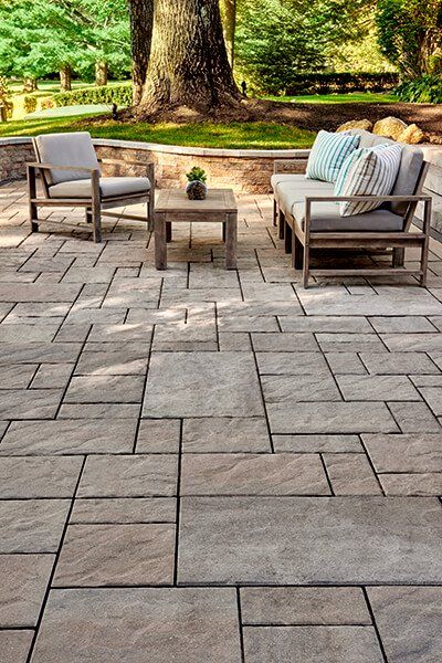 Blu 60 Slate - Patio Slabs | Techo-Bloc Stone Entrance, Garden Slabs, Patio Blocks, House Terrace, Patio Stone, Traditional Patio, Slate Patio, Terrace Floor, Terrace Ideas