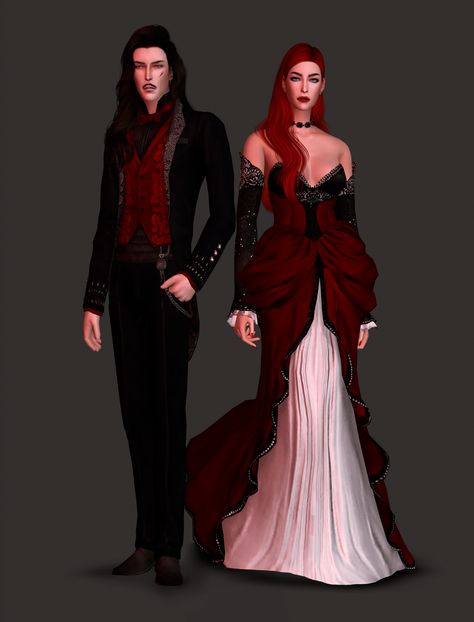 EVENT SET COLLABORATION by SSTS & PLAZASIMS | plazasims on Patreon Sims 4 Goth Wedding Dress, Sims 4 Gothic Tattoos, Sims 4 Vampire Clothes, Sims4 Vampire, Sims Vampire, Sims Wedding, Sims 4 Vampire, Vampire Outfits, Sims 4 Cc Goth