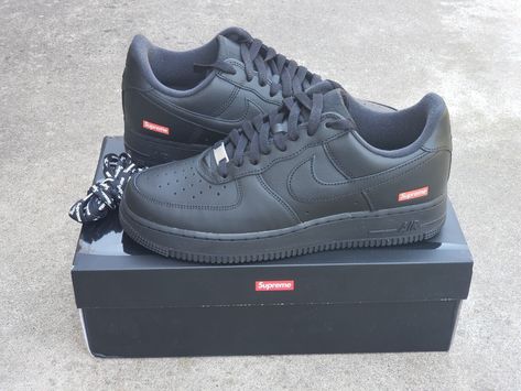 Nike Air Force 1 Low Supreme Black Men's CU9225-001 SHIPS TODAY✈️ Get a price at https://copapair.com/nike-air-force-1-low-supreme-black-mens-cu9225-001-ships-today%e2%9c%88%ef%b8%8f/ Air Force 1 Stussy Black, Stussy Air Force 1 Black, Nike Air Force 1 Black Synthetic For Sports, Black Nike Air Force 1 Casual Fade-resistant, Black Nike Air Force 1 Fade-resistant For Streetwear, Black Air Force 1, Cute Toes, Cute Toe Nails, Nike Air Force 1 Low