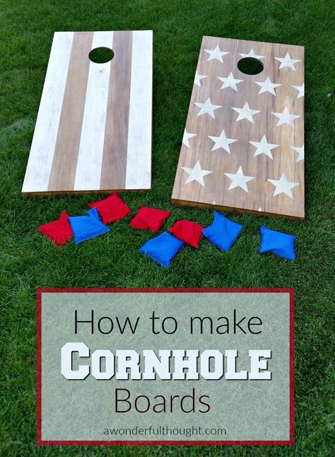 Make Cornhole Boards, Diy Cornhole, Diy Cornhole Boards, Corn Hole Diy, Game Diy, Cornhole Game, Bags Game, Games Diy, Cornhole Board