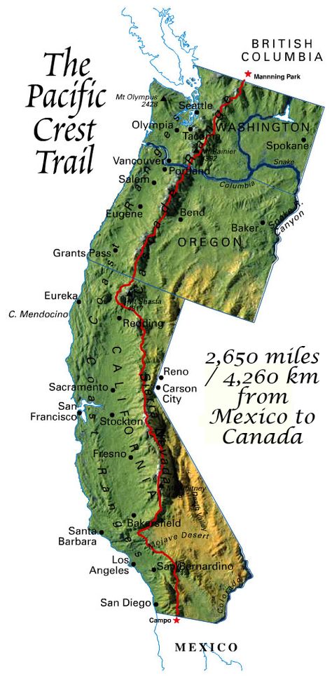 Hike (walk) the Pacific Crest Trail ... only bits at a time I'm sure, but every 'bit' eventually! Pct Trail, A Well Traveled Woman, Thru Hiking, Pacific Crest Trail, Trail Maps, Appalachian Trail, Back To Nature, Camping And Hiking, Survival Gear