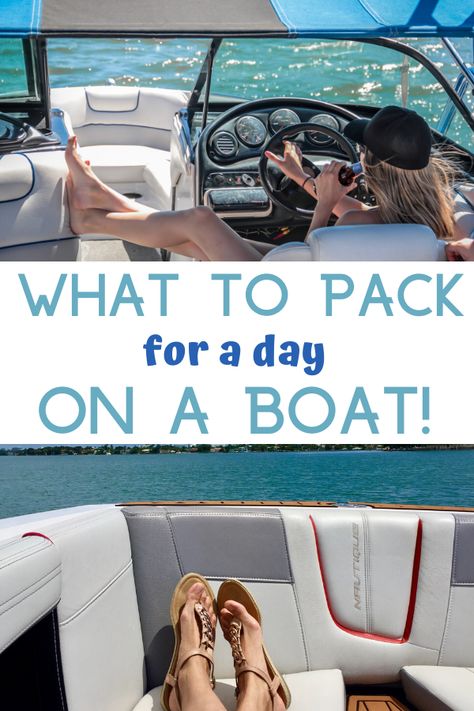 Lake Vacation Packing List, Boat Organization, Boat Snacks, Pontoon Boat Accessories, Beach Vacation Packing List, Boating Tips, Family Boats, Lake Fun, Boat Bag