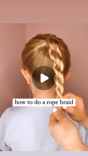 How To Do A Rope Braid, How To Rope Braid, How To Do A Twist Braid, Rope Hair Braid, How To Do A Braid, Hair Twist Braid, Rope Braid Tutorials, Rope Twist Braids, Rope Braids