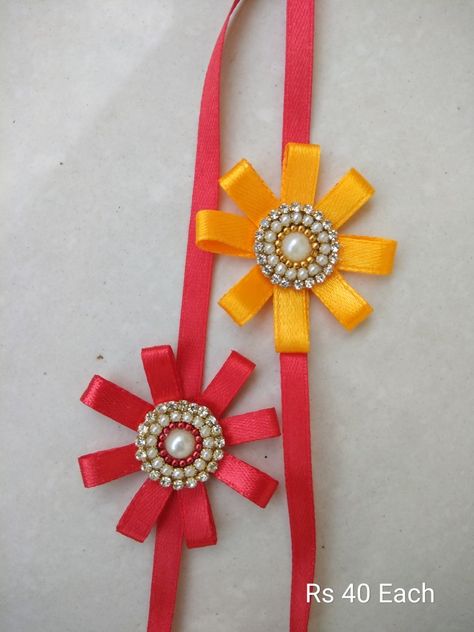 Paper Rakhi Making For Kids, Paper Rakhi, School File, Festival Crafts, Clay Activity, Embroidery Cards Pattern, Handmade Rakhi Designs, Foam Sheet Crafts, Rakhi Making