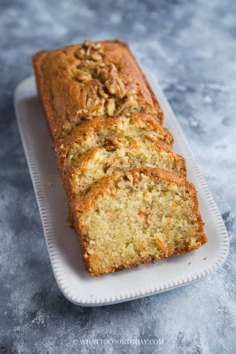 Banana And Carrot Cake, Carrot And Banana Cake, Banana Carrot Cake, Carrot Butter, Banana Cake Recipe Easy, Gingerbread Dessert, Carrot Banana Cake, Banana Butter, Butter Tea