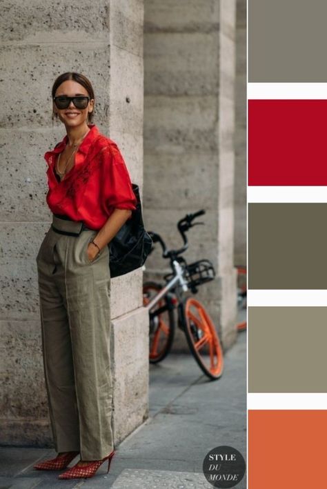 Colour Combinations Clothes, Deep Autumn Color Palette, Colour Combinations Fashion, Color Combos Outfit, Color Blocking Outfits, Color Combinations For Clothes, Fall Color Palette, Mode Casual, Looks Street Style