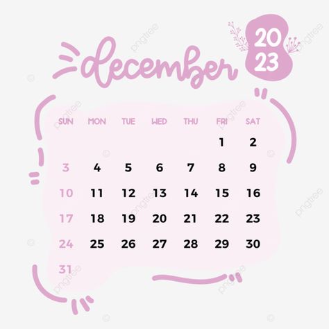 Calendar Png, Calendar Background, Kalender Design, Calendar Vector, December Calendar, 2023 Calendar, Planner Templates, December 2023, Yearly Calendar