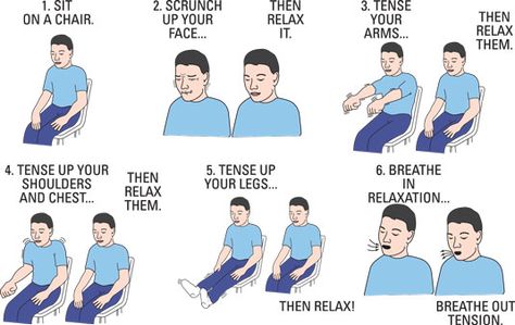 Progressive muscle relaxation, a stress-relieving technique, sounds complicated, but it’s actually very simple. It involves focusing on each muscle group and slowly tensing and relaxing each muscle to help you calm and decompress. This technique forces you to focus on the difference between the tense muscle and the relaxed muscle, helping you become more aware … Progressive Muscle Relaxation, Reps And Sets, Muscle Relaxation, Belly Fat Diet, Relaxation Techniques, Burn Fat Faster, Muscle Relaxer, Reduce Weight, Weight Training