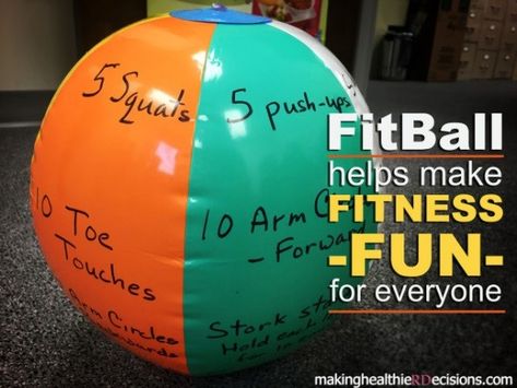 Crossfit Kids, Pe Activities, Health Fair, Gym Games, Fitness Fun, Fun Fitness, Workout Games, Beach Ball, Fitness Club