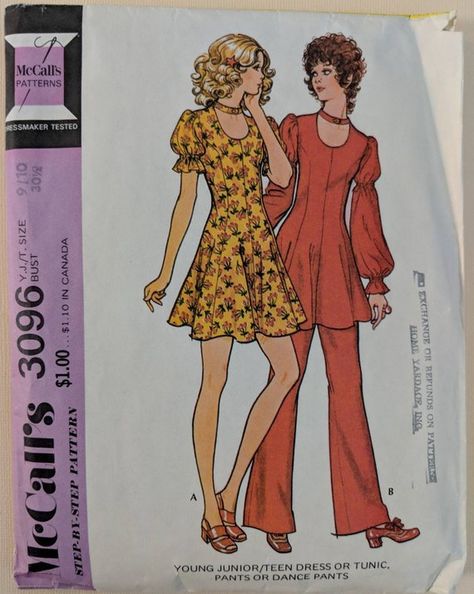 1972 Fashion, 70s Dress Pattern, 70s Patterns, 1970s Fashion Women, 70s Inspired Outfits, 70s Pants, 70’s Aesthetic, 1960s Style, 60s And 70s Fashion