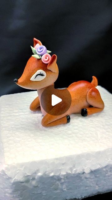 Antony Bidesh on Instagram: "How to make fondant baby deer / fondant deer / fondant animal / cake topper / fondant doll / fondant figurine . . . Hi this is fondant deer making tutorial . . . #fondantdeer #fondantanimal #fondantdoll #fondantfigurine #caketopper #cake #cakes #cakeart #cakeartist #cakedesign #cakedecorating #birthdaycake #weddingcake" Bambi Birthday Cakes, Fondant Deer, Fondant Doll, Fondant Animals Tutorial, Deer Cake Topper, Fondant Figurine, Deer Cake, Deer Cakes, Topper Fondant