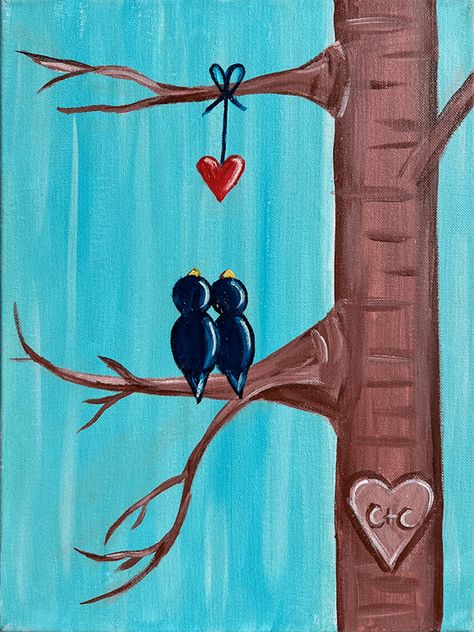 Easy Valentine Canvas Painting Ideas, Teaching Painting, Pta Membership, Art Sherpa, The Art Sherpa, Drawing Help, Family Painting, Step By Step Painting, Diy Paint