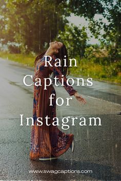 Rain Days Quotes, Rainy Day Reading Quotes, Instagram Rain Captions, Pov Rain Captions For Instagram, Rainy Instagram Captions, Caption For Rainy Day Pic, Playing In The Rain Quotes, Quotes On Rain Rainy Days, Raining Quotes Happy