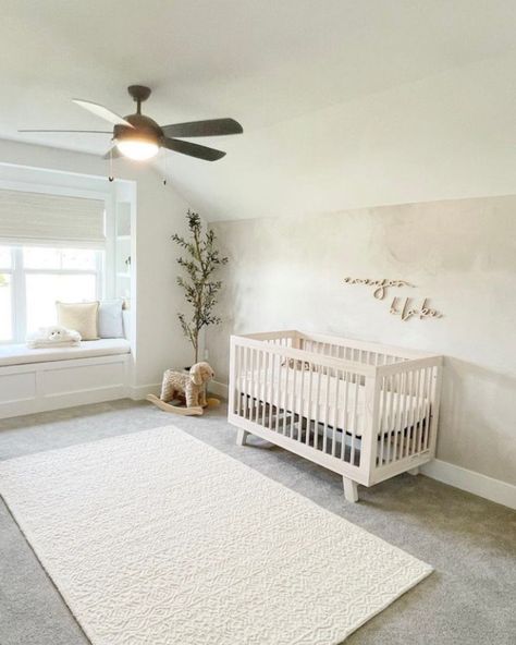 Limewash Nursery, Neutral Nursery Themes, Sarah Name, Light Blue Nursery, Calming Nursery, Nursery Themes Neutral, Dreamy Nursery, Ikea Nursery, Perfect Nursery